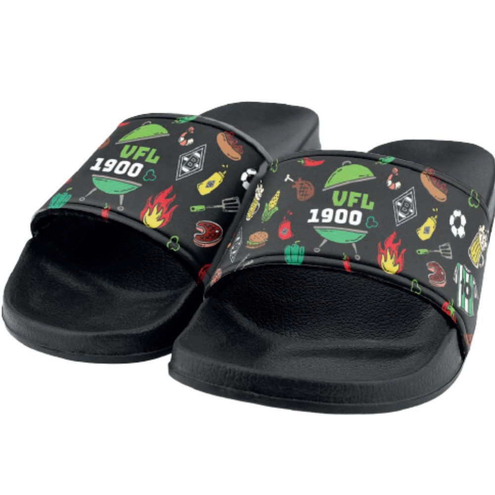 Borussia Mönchengladbach Borussia M´Gladbach Badelatsche "BBQ" Badesandale