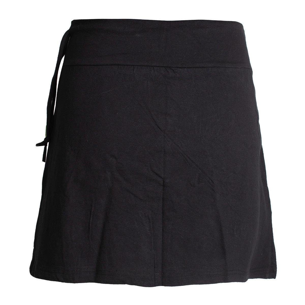 Vishes Minirock Baumwoll Rock mit großer gestickter Blume Cacheur, Ethno, G günstig online kaufen