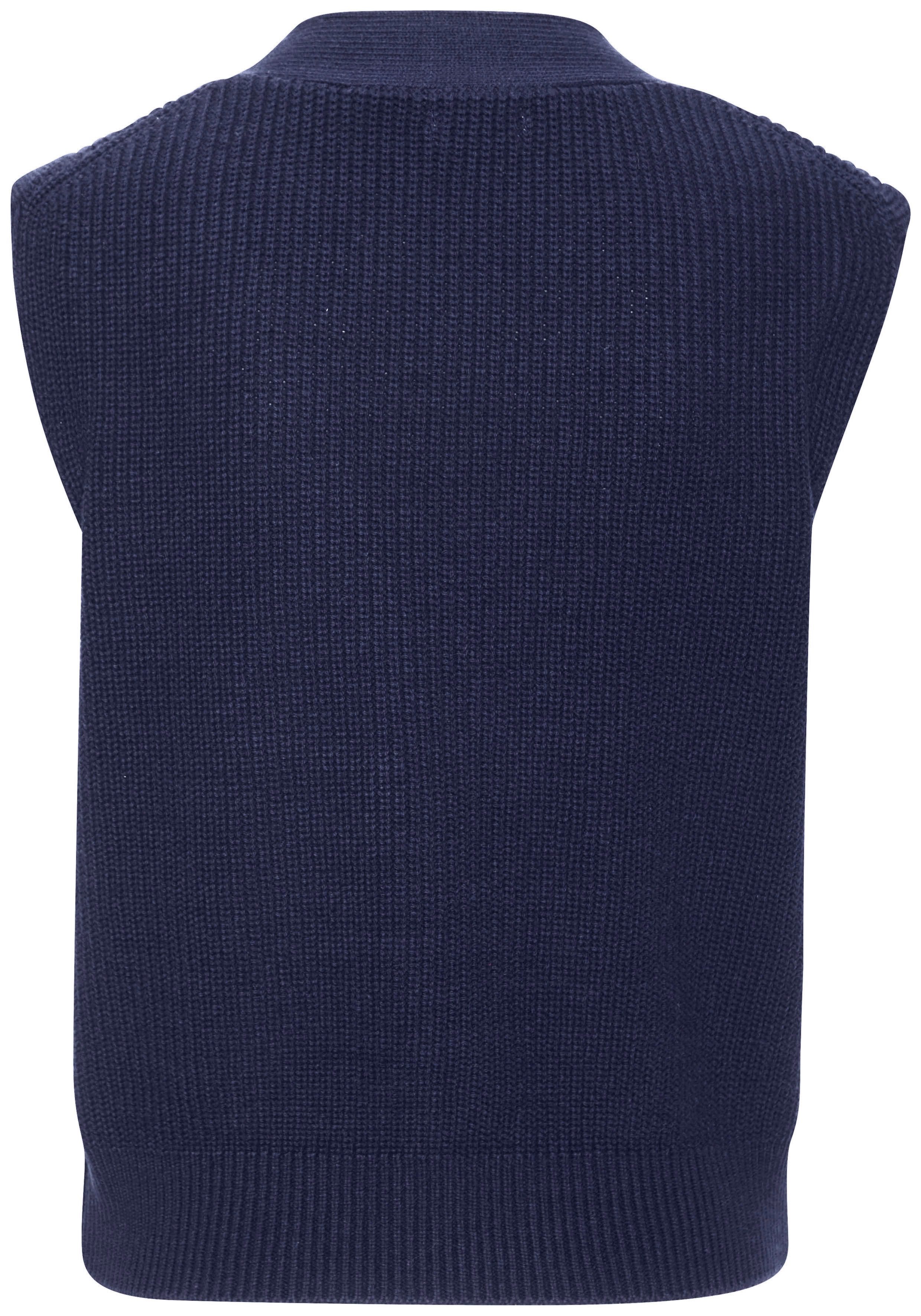 LASCANA Strickweste mit goldenen Knöpfen, Pullunder, modisch