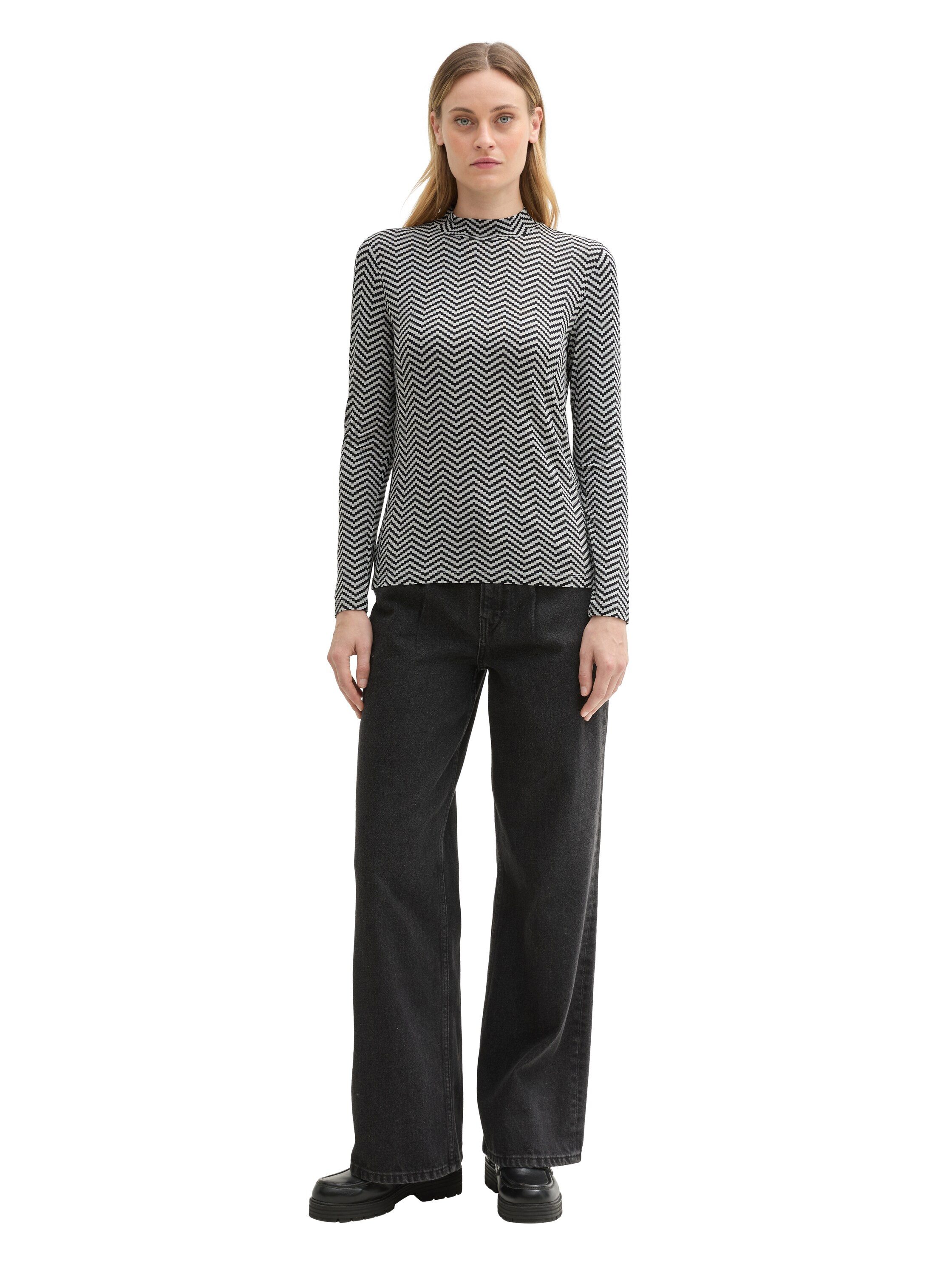 TOM TAILOR T-Shirt mit All-Over Muster