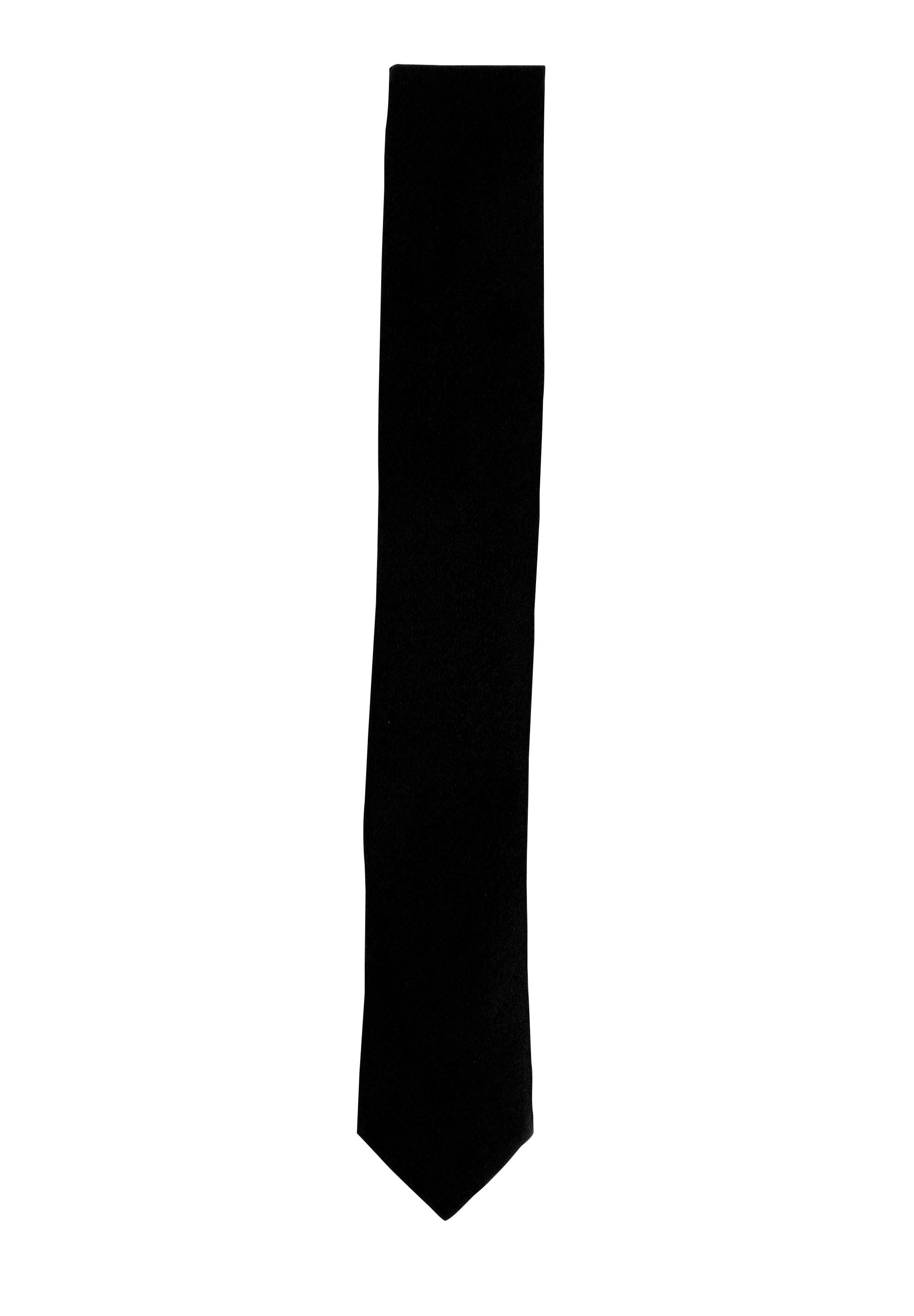 Fabio Farini Krawatte einfarbige Herren Schlips - Unicolor Krawatte in 6cm oder 8cm Breite (1-St., Unifarben) Schmal (6cm), Schwarz perfekt als Geschenk