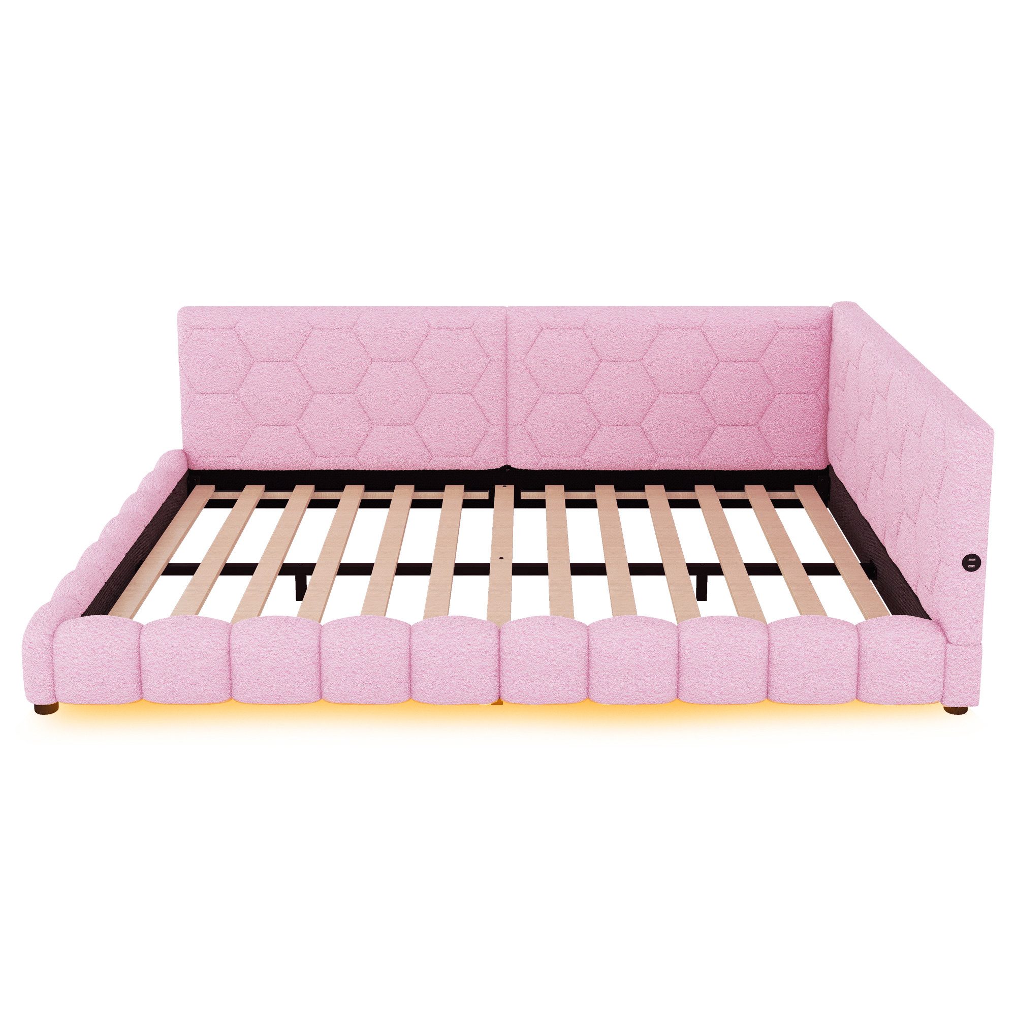 SOFTWEARY Schlafsofa mit Bettfunktion, 140x200 cm, günstig online kaufen