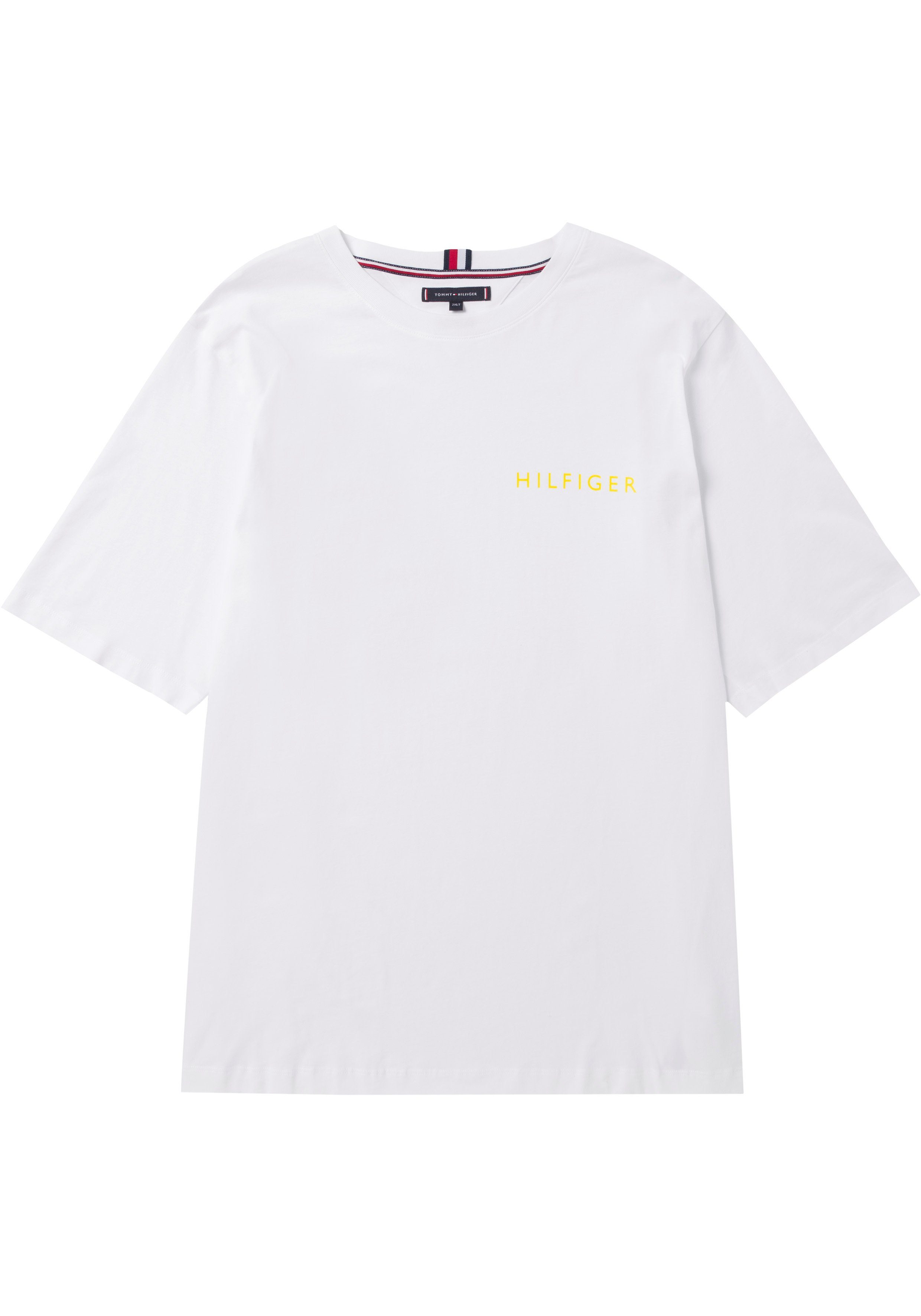 Tommy Hilfiger Big & Tall Kurzarmshirt (1-tlg) mit Tommy Hilfier Labelstreifen innen am Ausschnitt weiß | T-Shirts