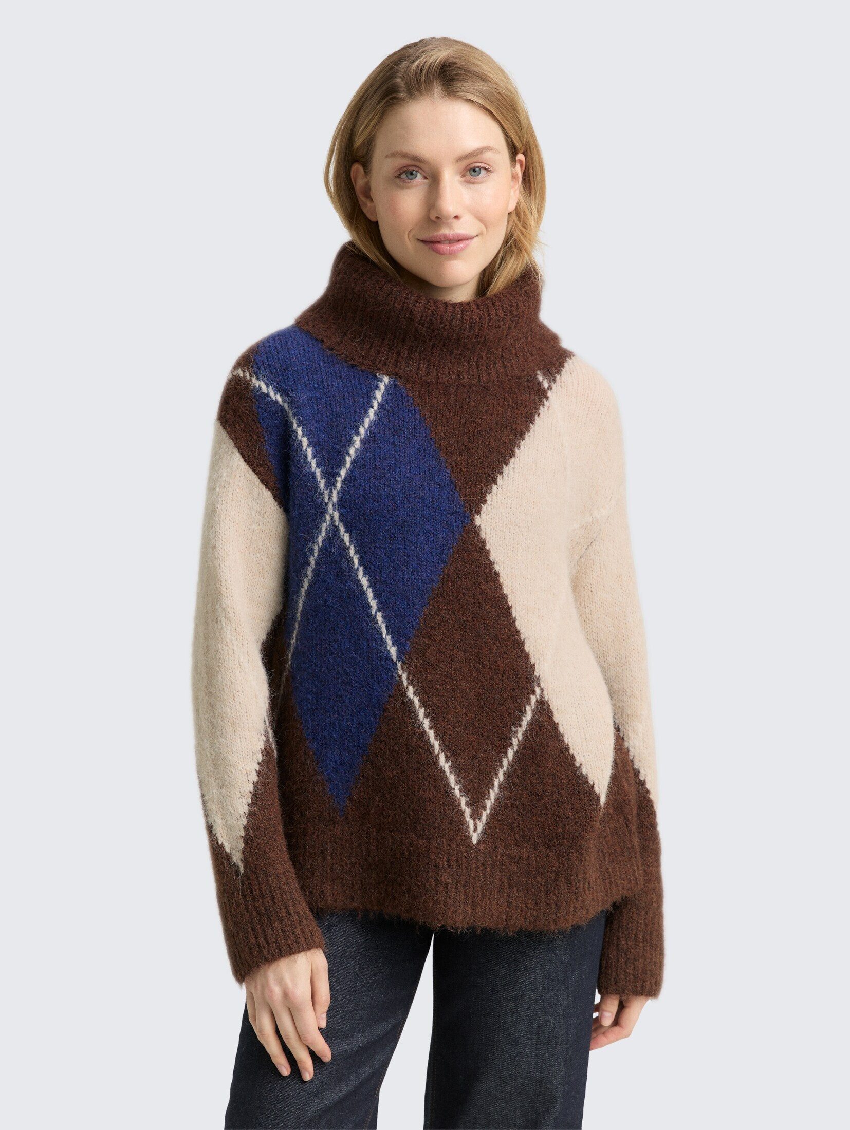 TOM TAILOR Strickpullover Pullover & Strickjacken Oversize Rollkragenpullov günstig online kaufen