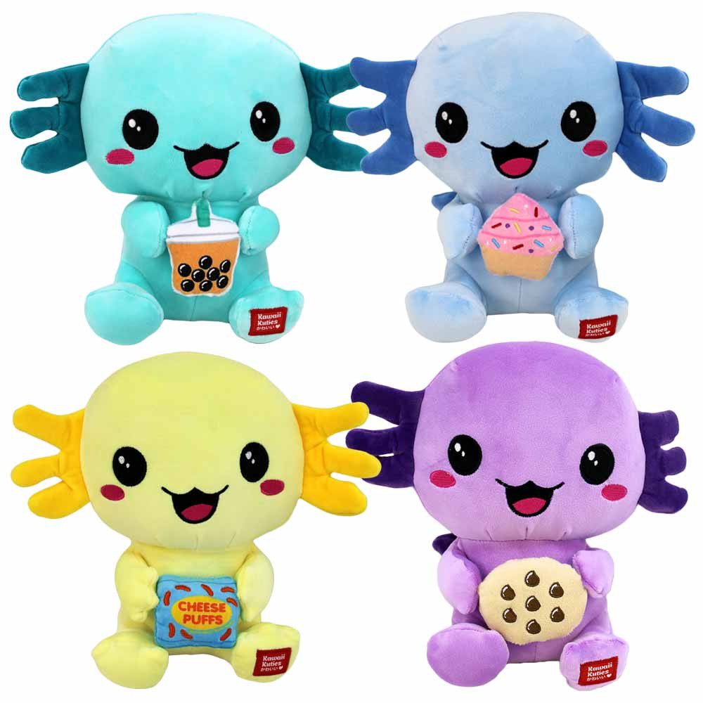 Whitehouse Leisure International Ltd Kuscheltier Axolotl Plüsch Kawaii Kuties im 4er Set (4-St)