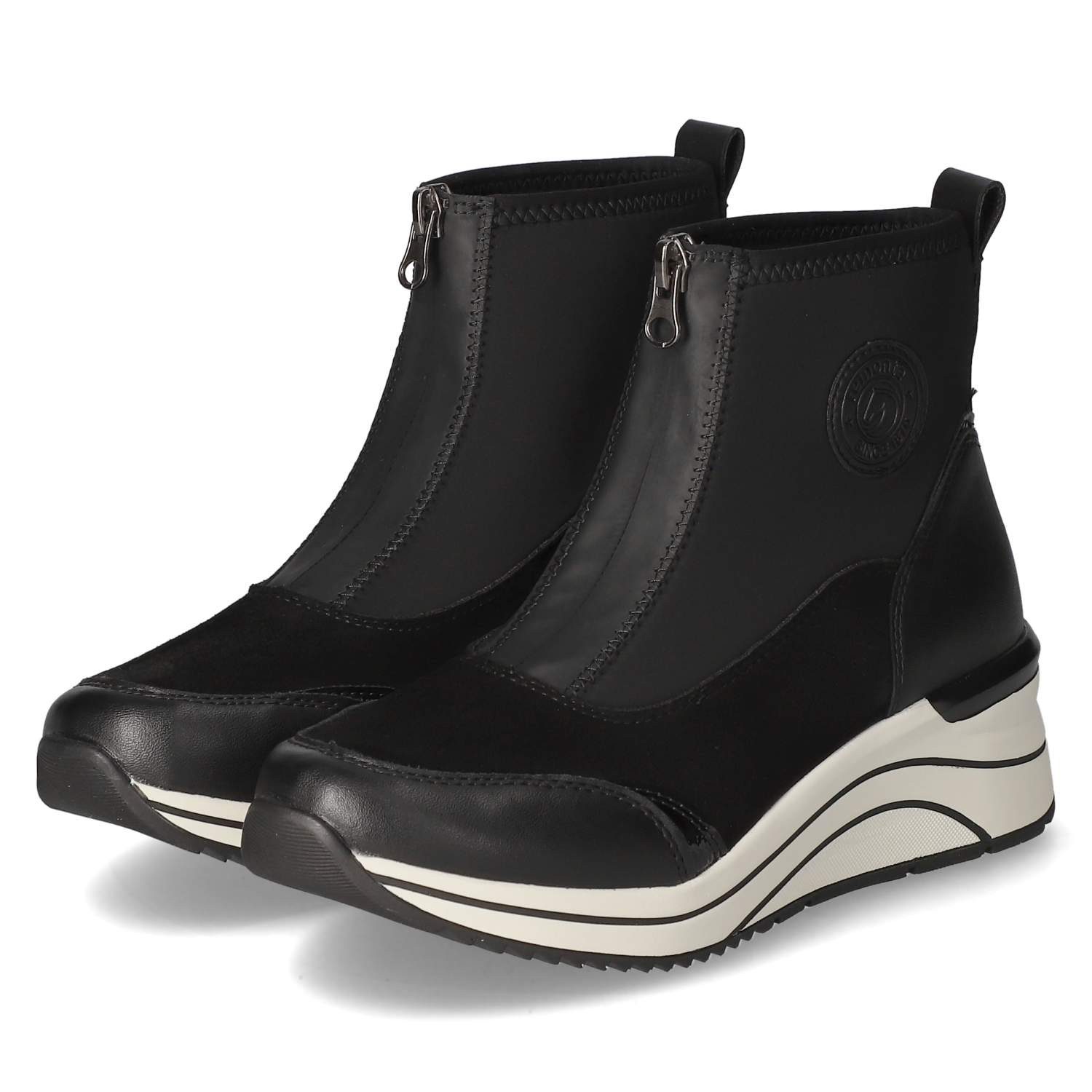 Remonte Remonte D0T78-02 Damen Textil & Synthetik schwarz Schlupfstiefel günstig online kaufen