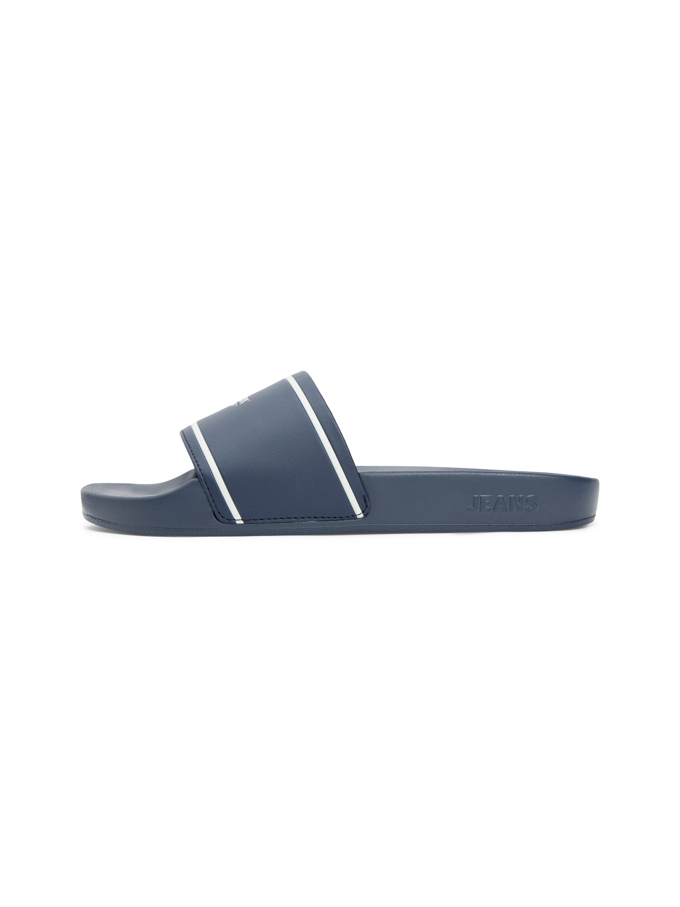 Tommy Jeans TJW POOLSLIDES Badepantolette Strandschuh, Pantolette, Flat mit Kontraststreifen – Bild 5 von 5