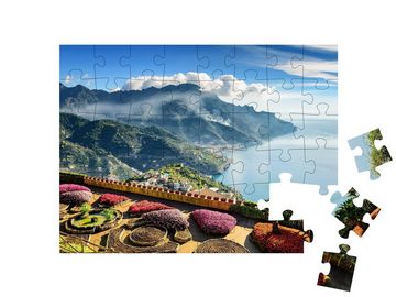 puzzleYOU Puzzle Aussicht auf die Amalfiküste, Ravello, Italien, 48 Puzzleteile, puzzleYOU-Kollektionen Italien