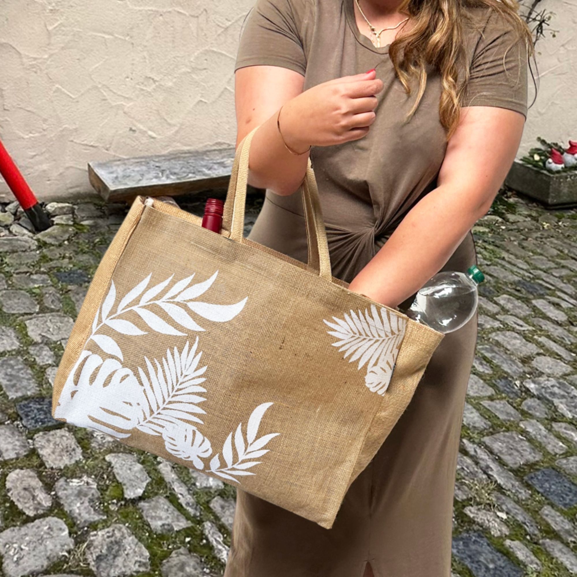 Domelo Einkaufsshopper Jute Einkaufskorb, Vegan Einkaufstasche, günstig online kaufen