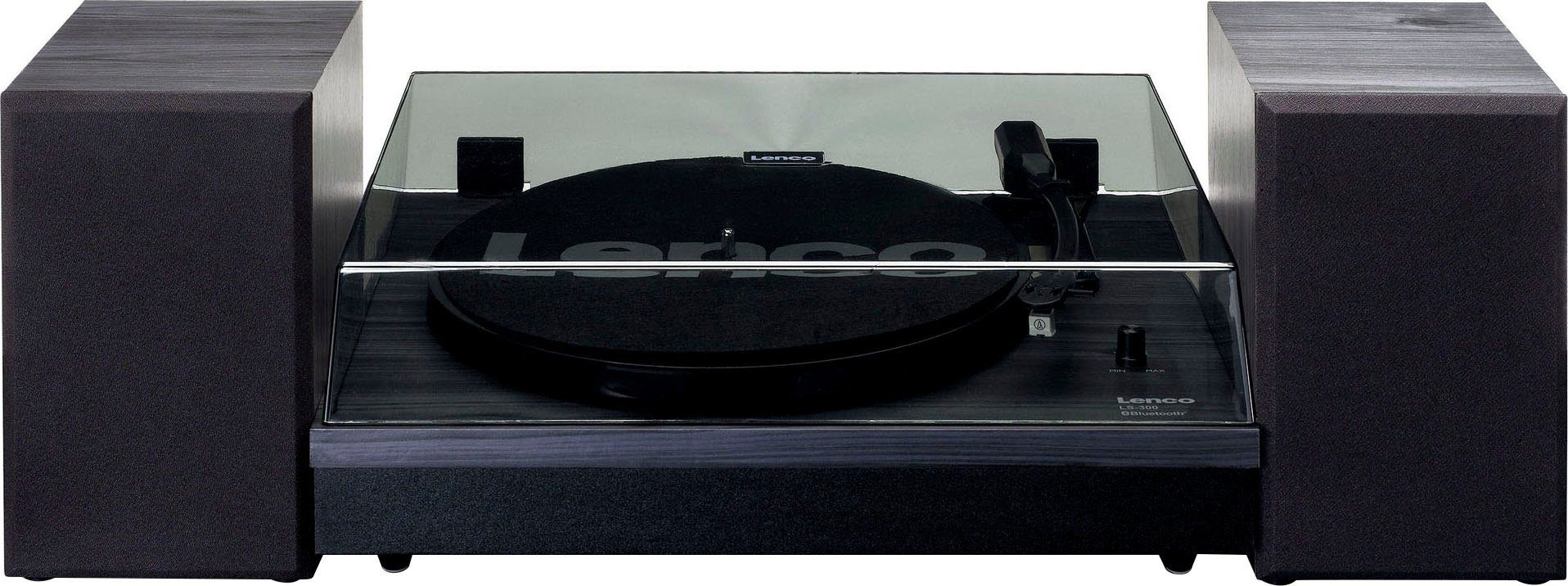 und ( Die Staubschutzkappe den LS-300BK Plattenspieler mit ext. Lenco abnehmbare Riemenantrieb), Lautsprechern schützt Plattenspieler hält sauber Plattenspieler ihn