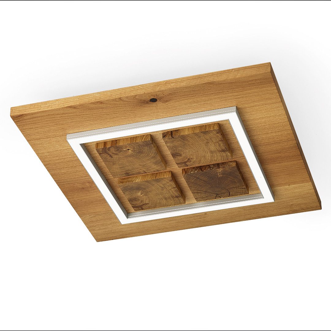 HerzBlut LED Deckenleuchte Heart of Mio, Alu LED-Leiste Acryl satiniert