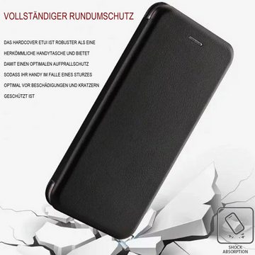 Numerva Handyhülle Hard Cover Etui für Samsung Galaxy S23 Ultra, Flip Cover Schutz Hülle Tasche
