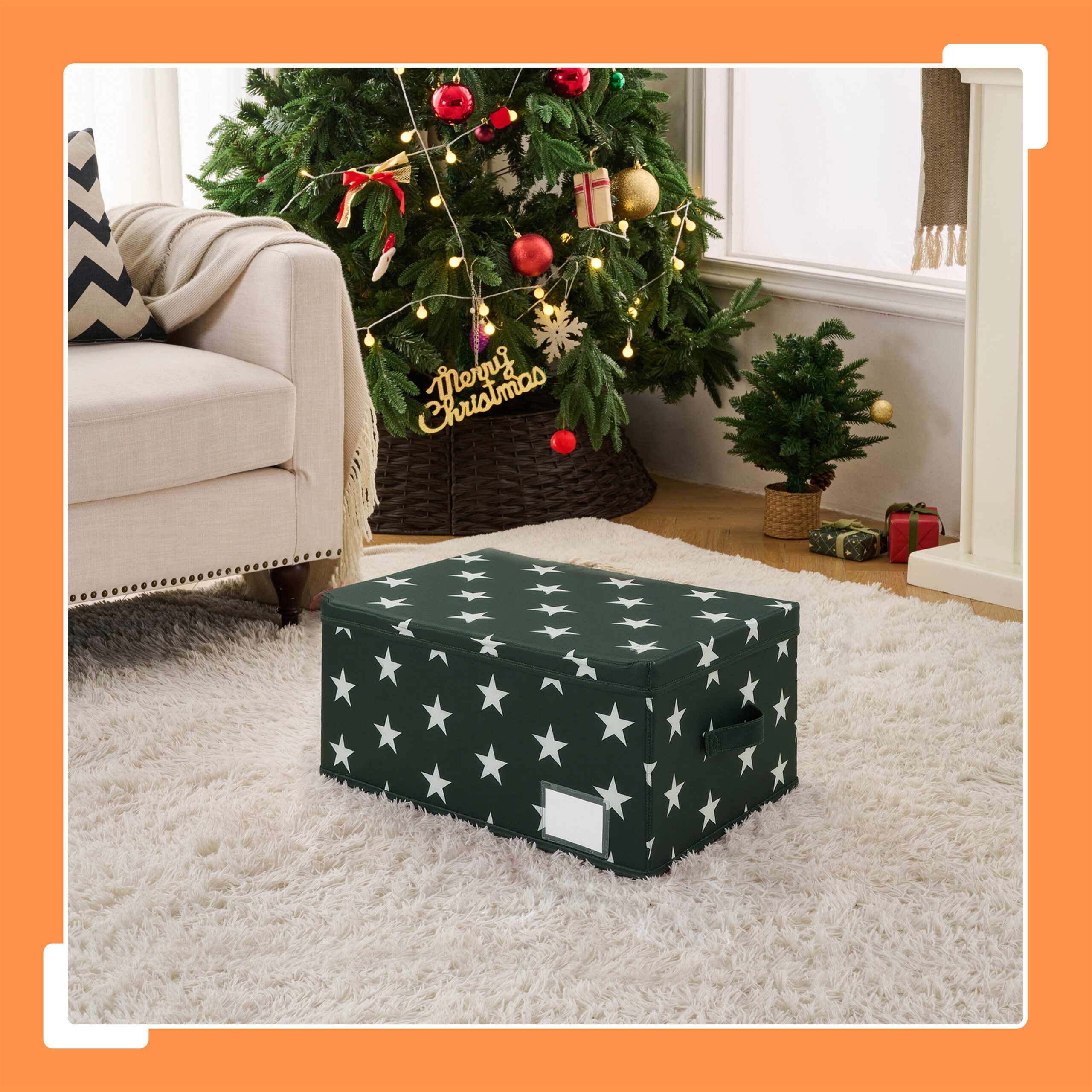 relaxdays Aufbewahrungsbox Weihnachtskugel Aufbewahrungsbox, grün günstig online kaufen