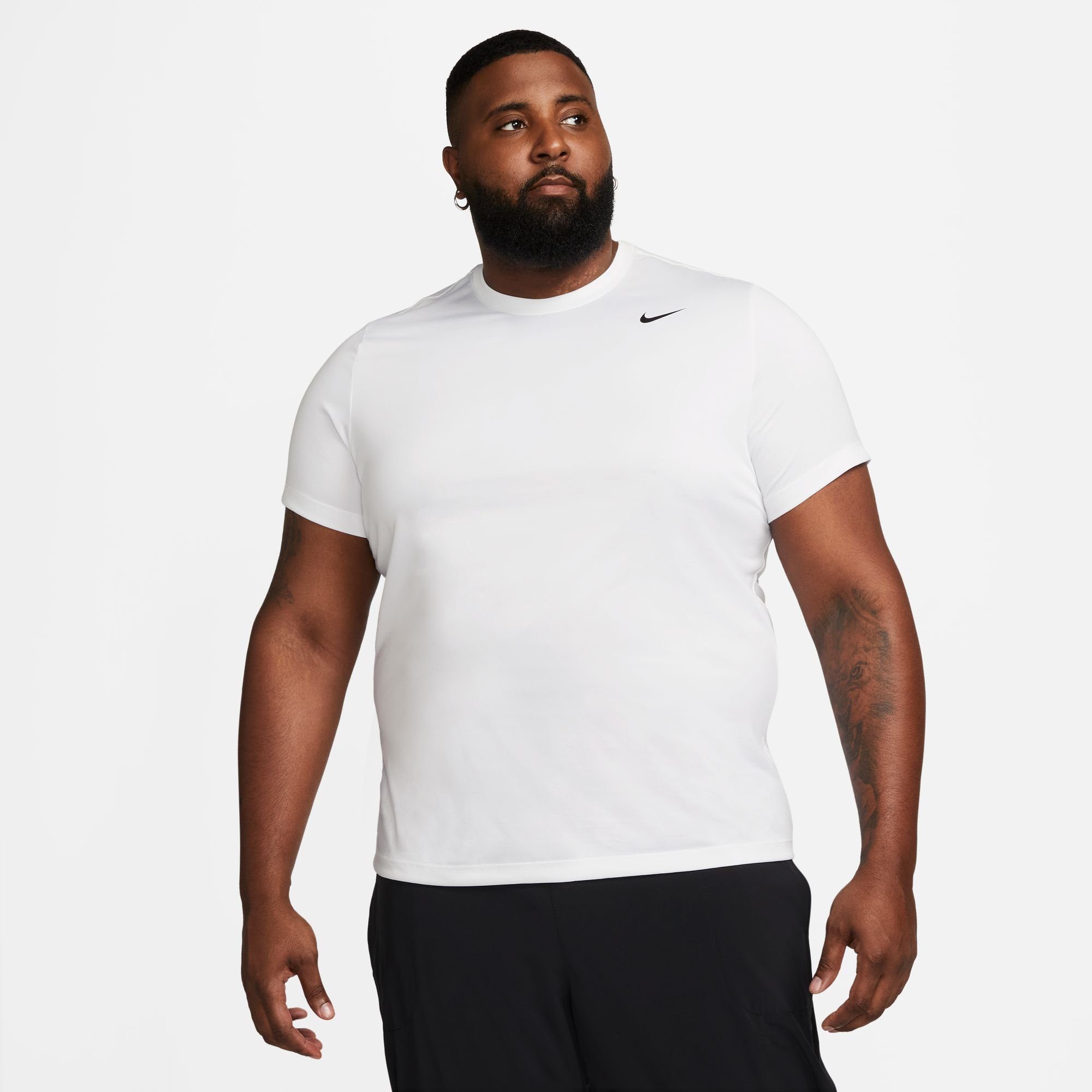 Nike Trainingsshirt DRI-FIT LEGEND WHITE/BLACK T-SHIRT MEN'S FITNESS