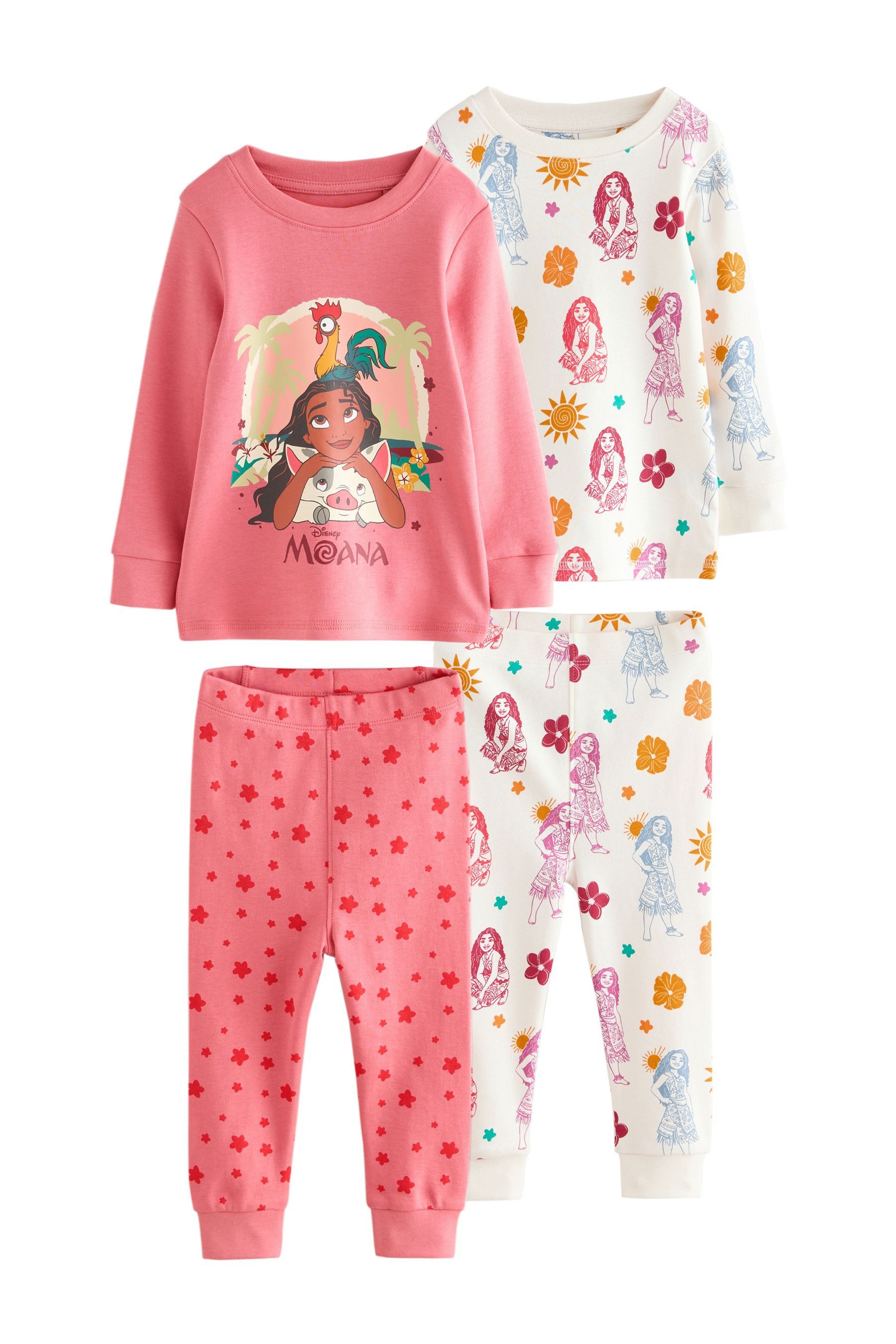Next Pyjama 2er-Pack Snuggle Schlafanzüge, Moana (4 tlg)