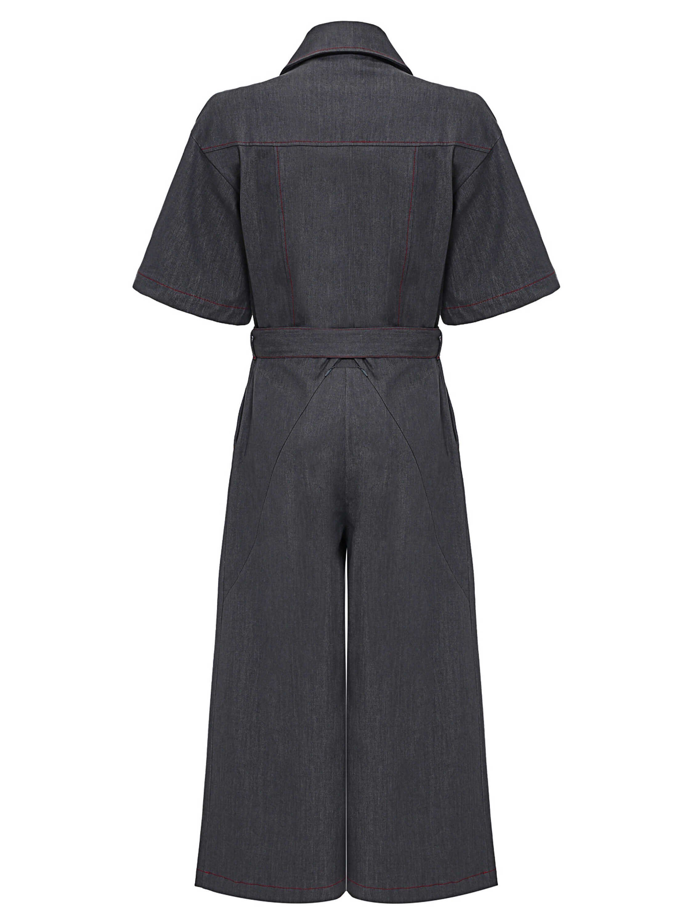 LOVEME Jumpsuit GREY Monosuit DARK