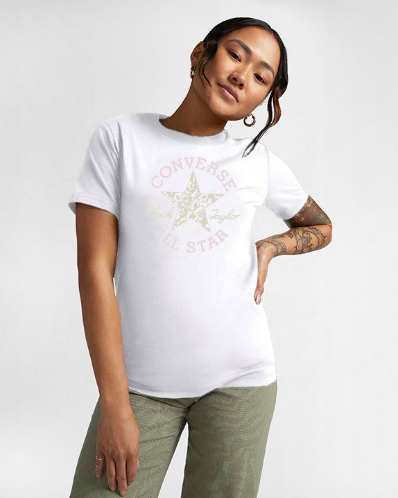 Converse T-Shirt CHUCK PATCH INFILL TEE weiß | Sport-T-Shirts