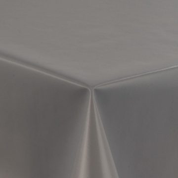 laro Tischdecke Wachstuch-Tischdecken Abwaschbar Silber Grau Hochglanz rechteckig