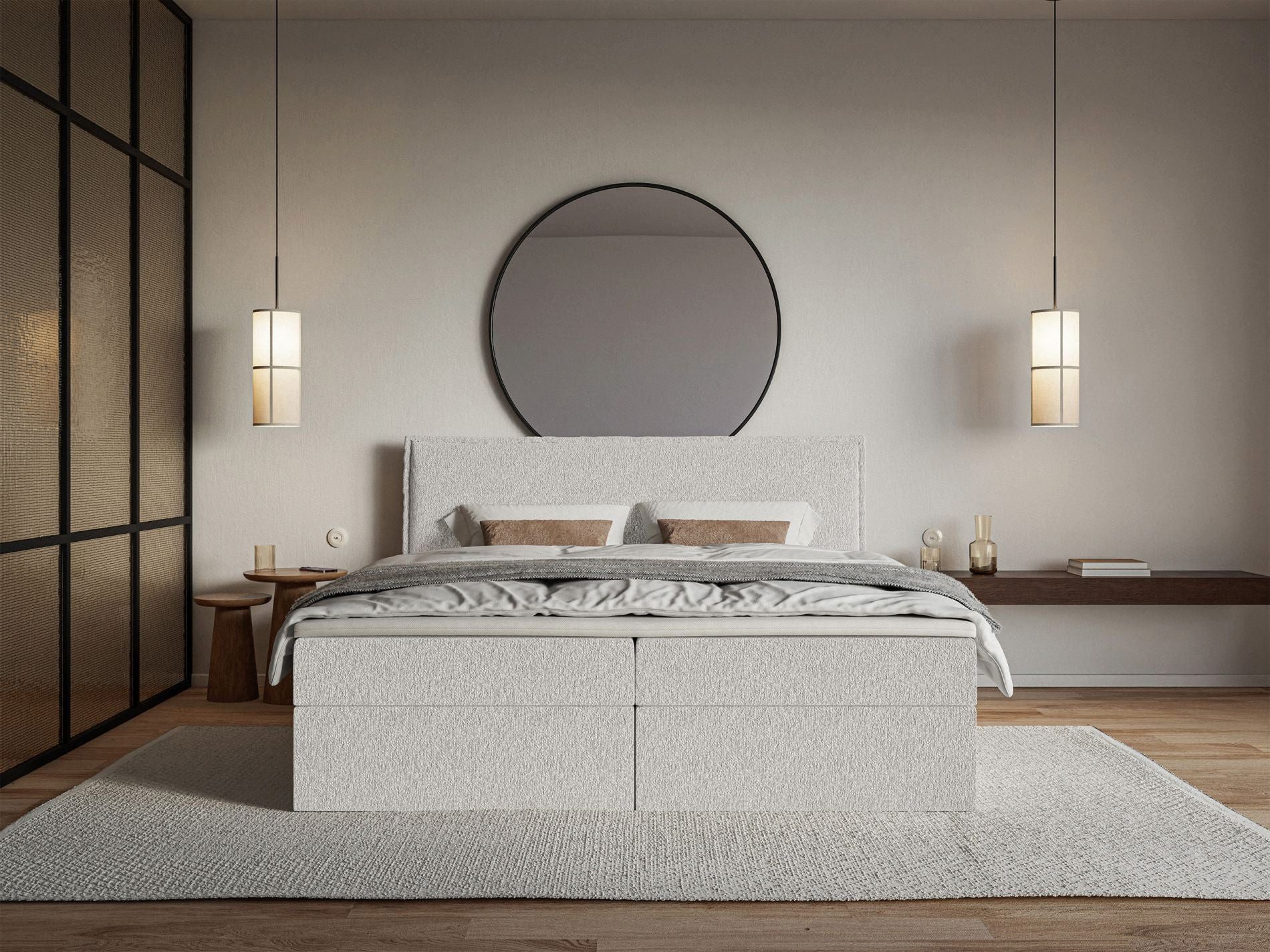 Selsey Boxbett SOFTIE, mit Bettkasten und Topper, Bonnell-Federkernmatratze