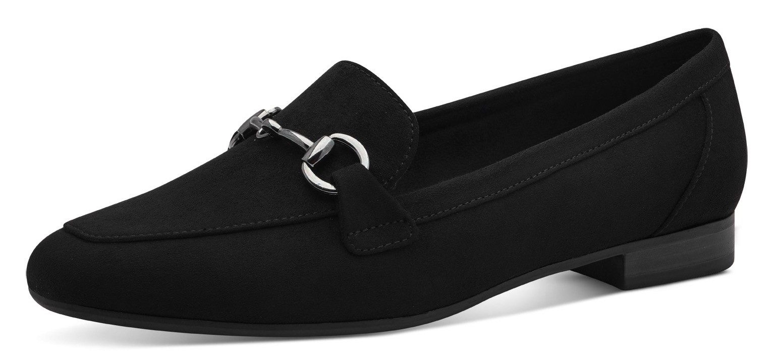 MARCO TOZZI Slipper, Blockabsatz, Loafer, Businessschuh mit Schmuckspange