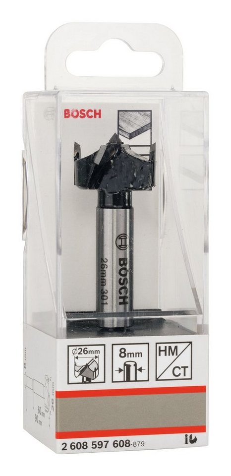 Thumbnail - BOSCH Holzbohrer, HM Kunstbohrer - 26 x 90 x 8 mm - 1er-Pack