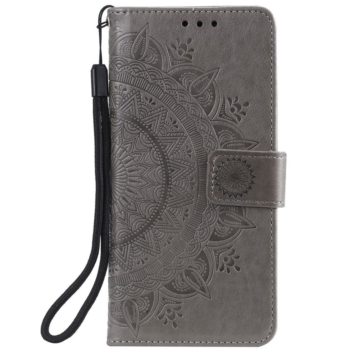 CoverKingz Handyhülle Hülle für Samsung Galaxy S21 Handyhülle Flip Case Cover Schutzhülle 15,2 cm (6 Zoll), Klapphülle Schutzhülle mit Kartenfach Schutztasche Motiv Mandala