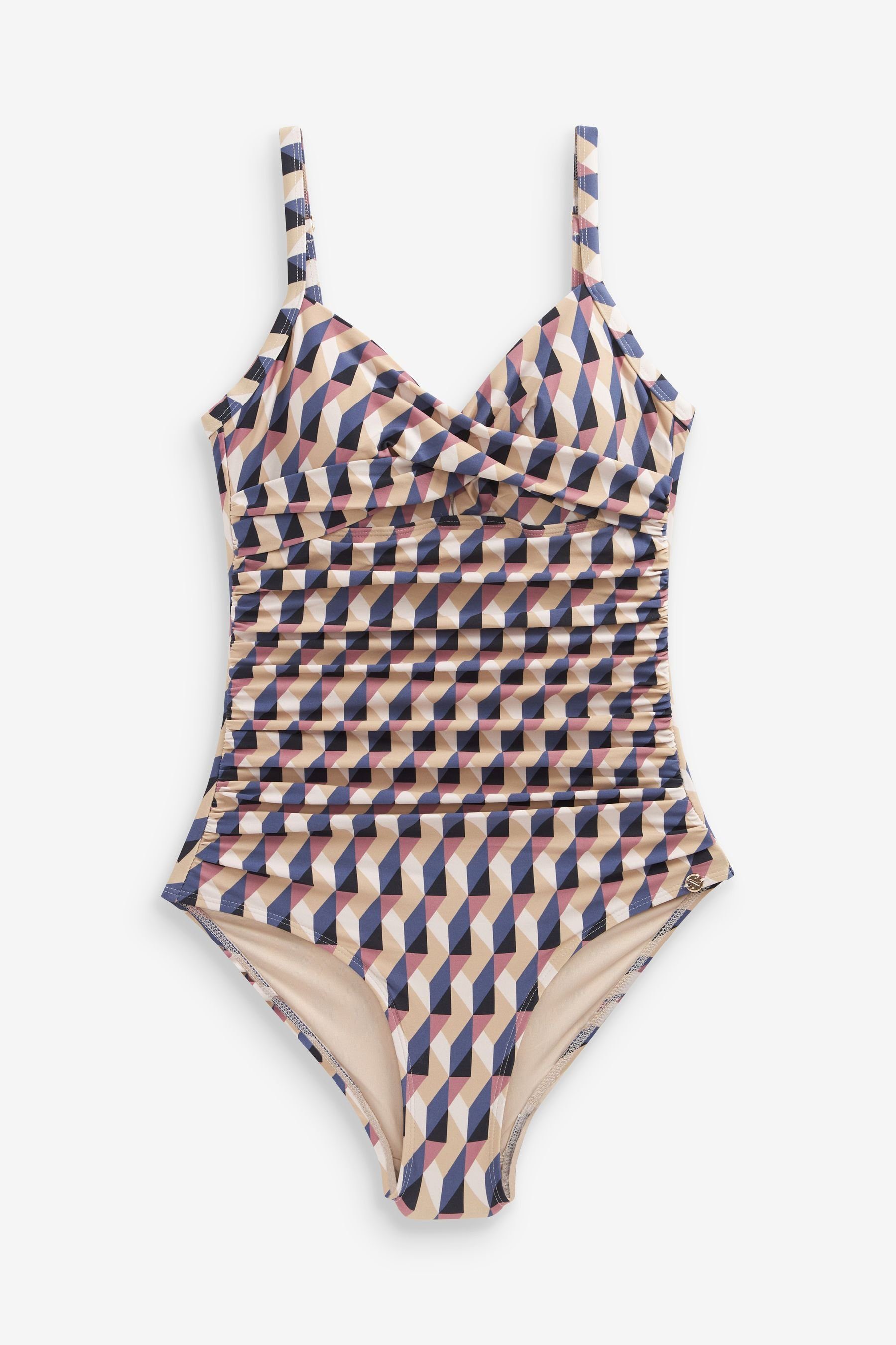 Tan/Navy Geo