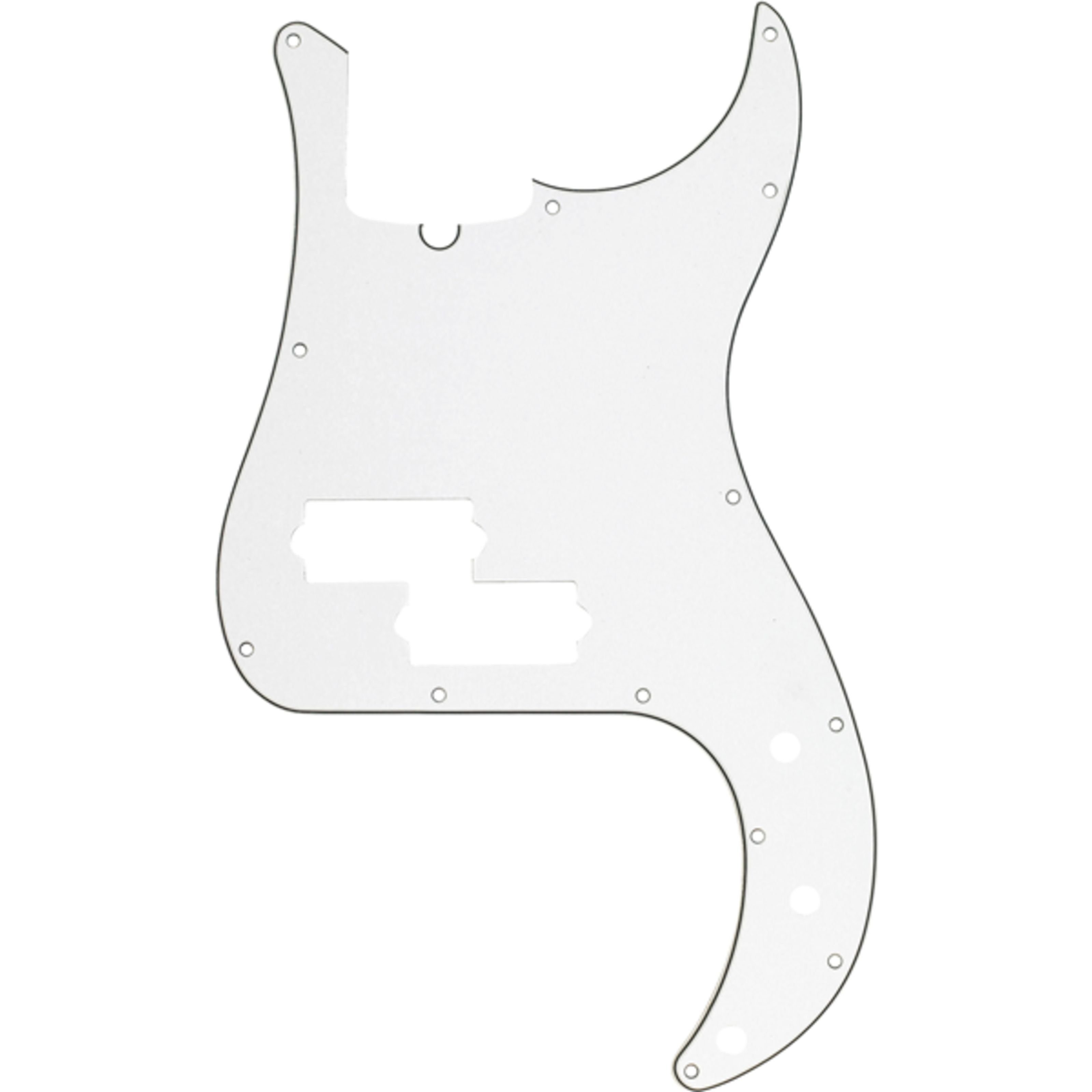 Fender E-Bass, Tuning Parts für Bässe, Bass-Schlagbretter, 13-Hole Multi-Ply Modern-Style Precision Bass Pickguard Parchment -