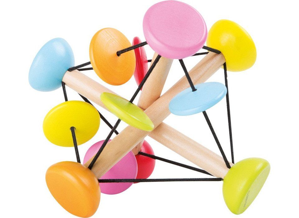 Legler Greifling small foot 4775 - Motorikspielzeug Kunterbunt, Greifling, Holz, 13cm