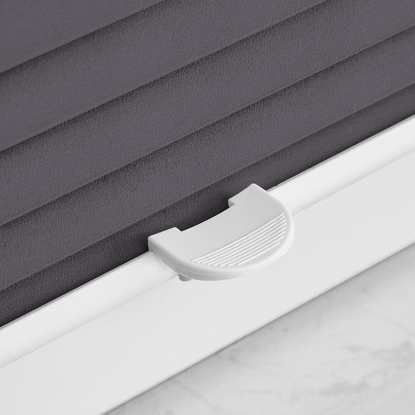 OUBO Plissee mit Klemmträger Sonnenschutz und Sichtschutz lichtdurchlässig Rollo, Lichtschutz