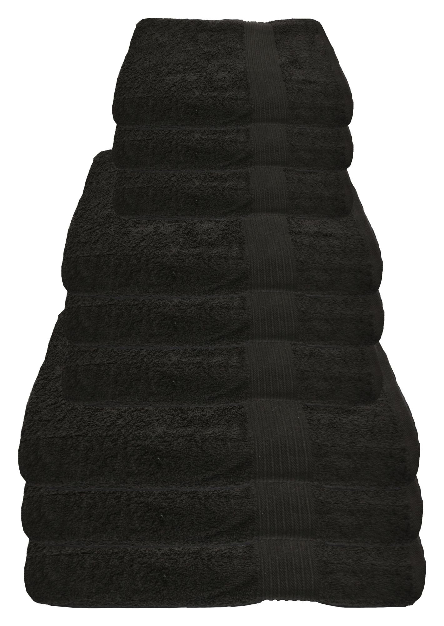 Julie Julsen Handtücher 9-Handtücher-Schwarz, Baumwolle (9-St) günstig online kaufen