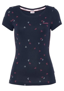 KangaROOS Kurzarmshirt mit trendigem Allover-Print