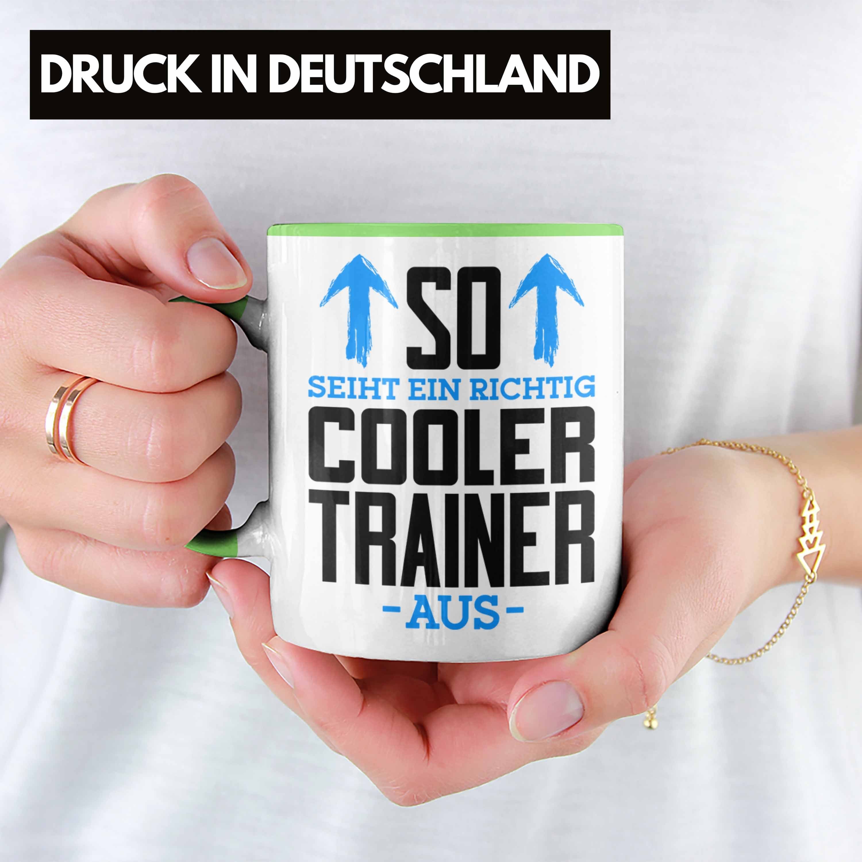 Bester So Richtig Trainer Trendation Grün Trendation Trainer Geschenk Ein Der Cooler Sieht Tasse Tasse Welt Aus -