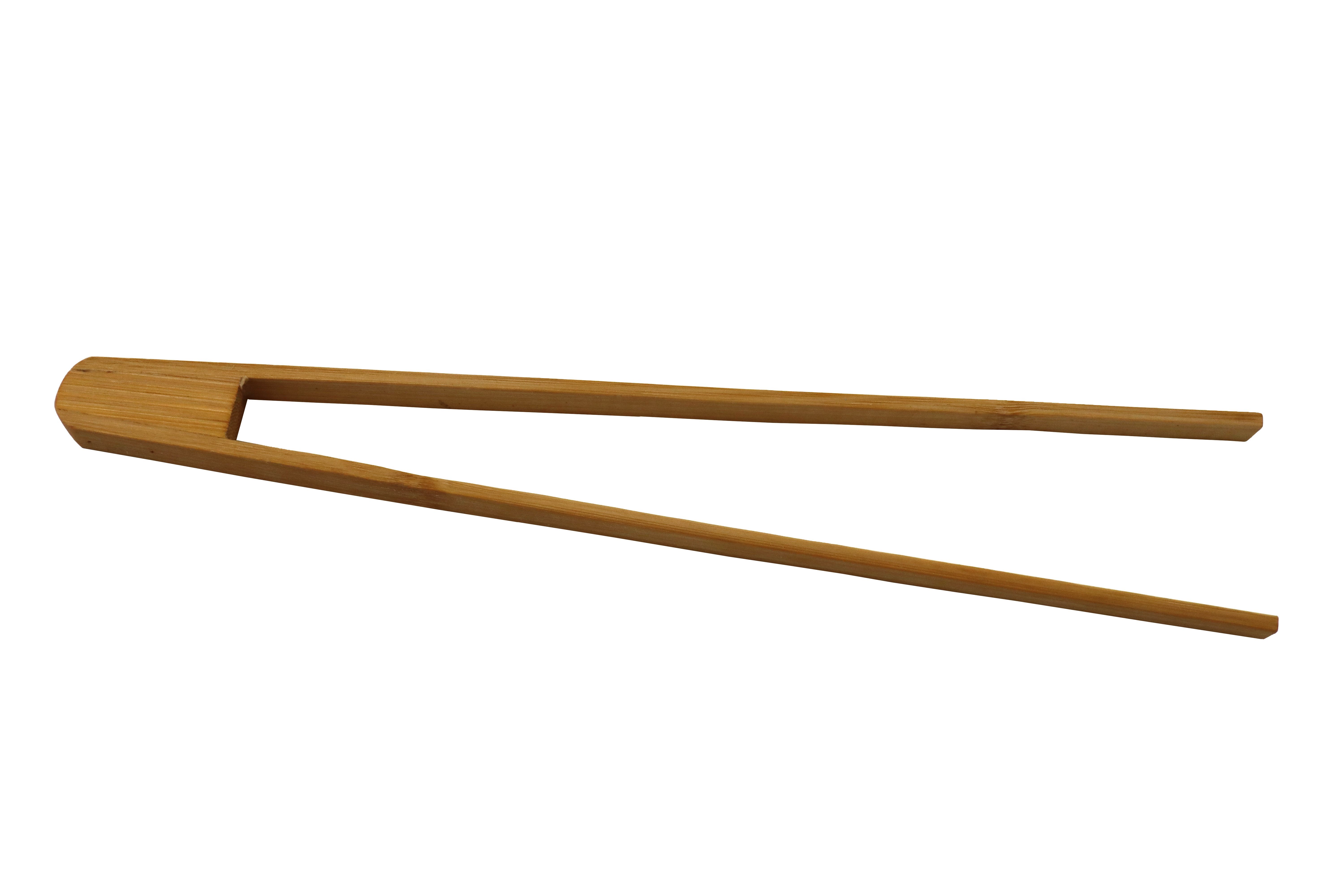 HH-Haushalt Grillbesteck-Set Bambus Grillzange (L 30 cm) – Bild 2 von 3