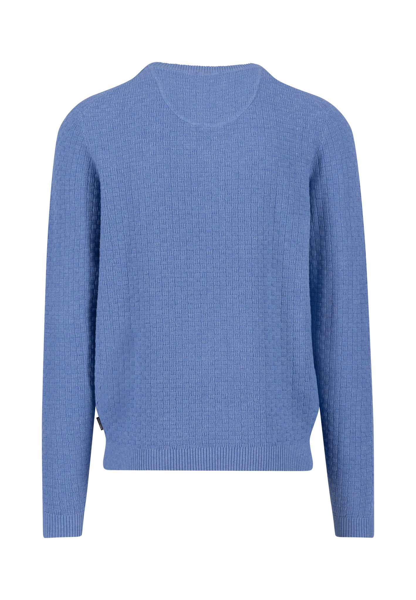 FYNCH-HATTON Strickpullover O-Neck, structure crystal blue günstig online kaufen