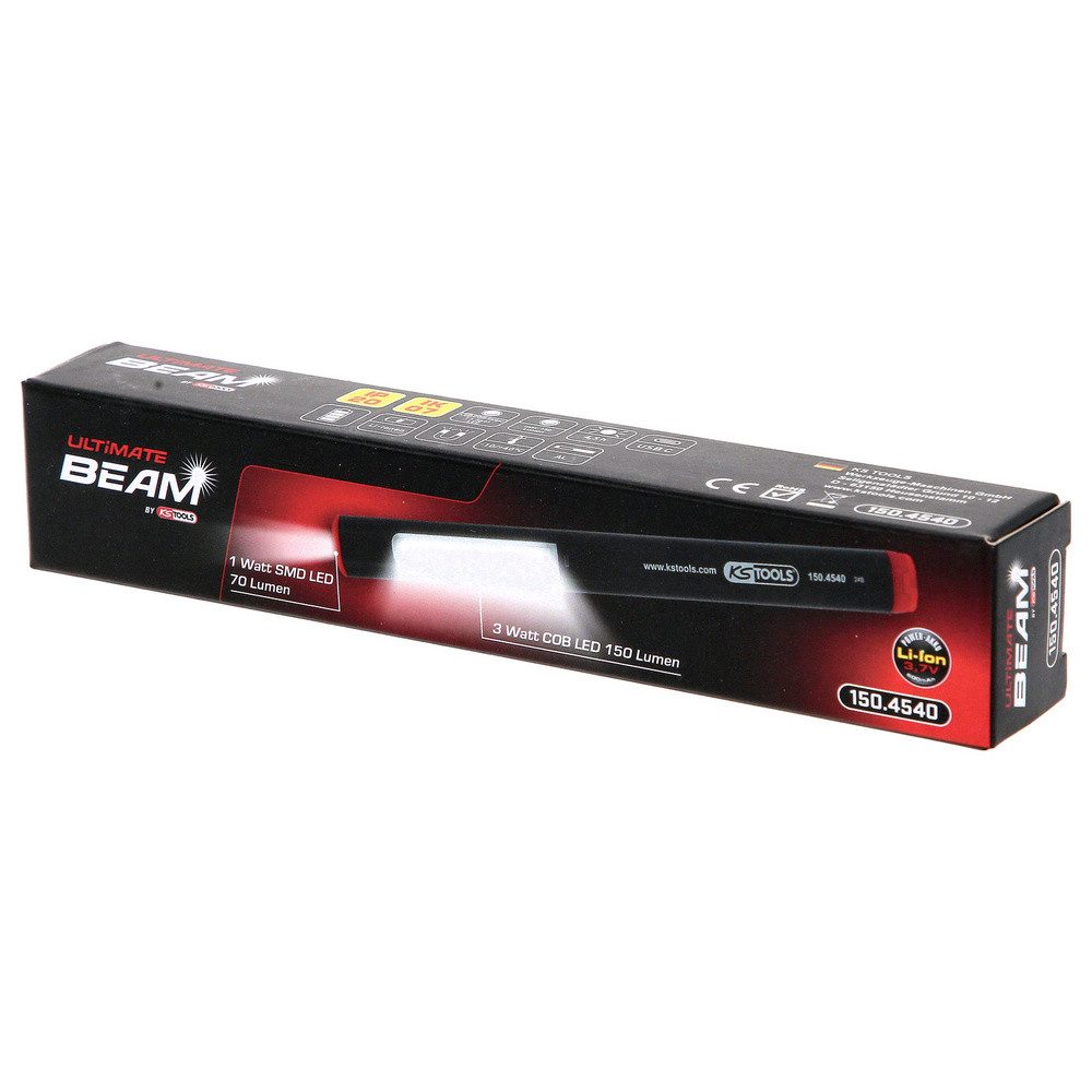 KS Tools Taschenlampe KS Tools UltimateBEAM Aluminium LED-Stiftlampe Li Arbeitsleuchte