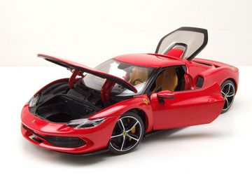 Bburago Modellauto Ferrari 296 GTB rot Modellauto 1:18 Bburago, Maßstab 1:18