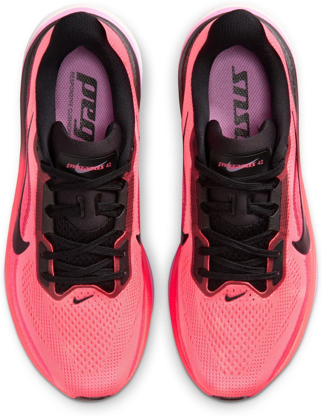 Nike W NIKE AIR ZOOM PEGASUS 42 LAVA GLOW/BLACK-FLASH CRIMSON- Laufschuh