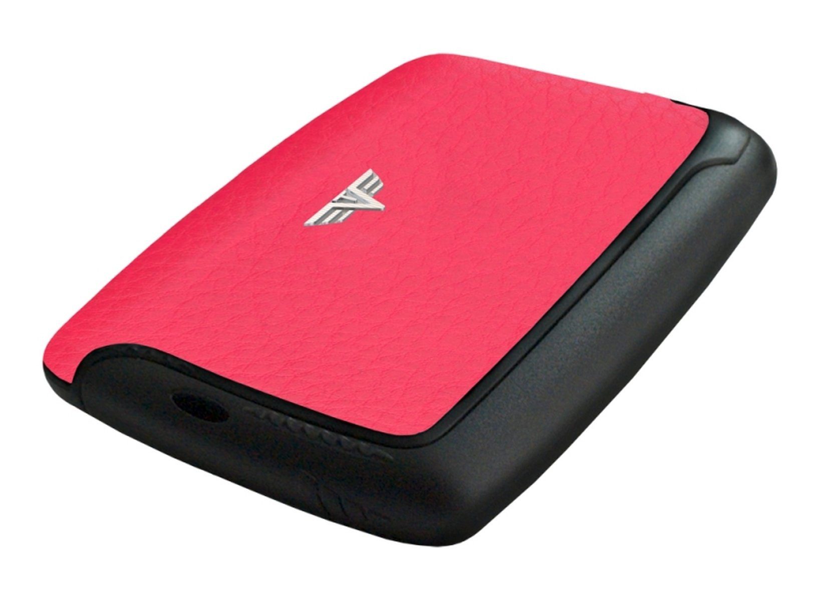 TRU VIRTU Geldbörse Kreditkartenetui Kartenetui Visitenkartenetui Alu TRU VIRTU rot