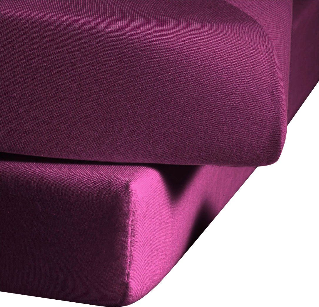 fleuresse Betttuch Colours, Mako-Satin, Gummizug: ohne, günstig online kaufen