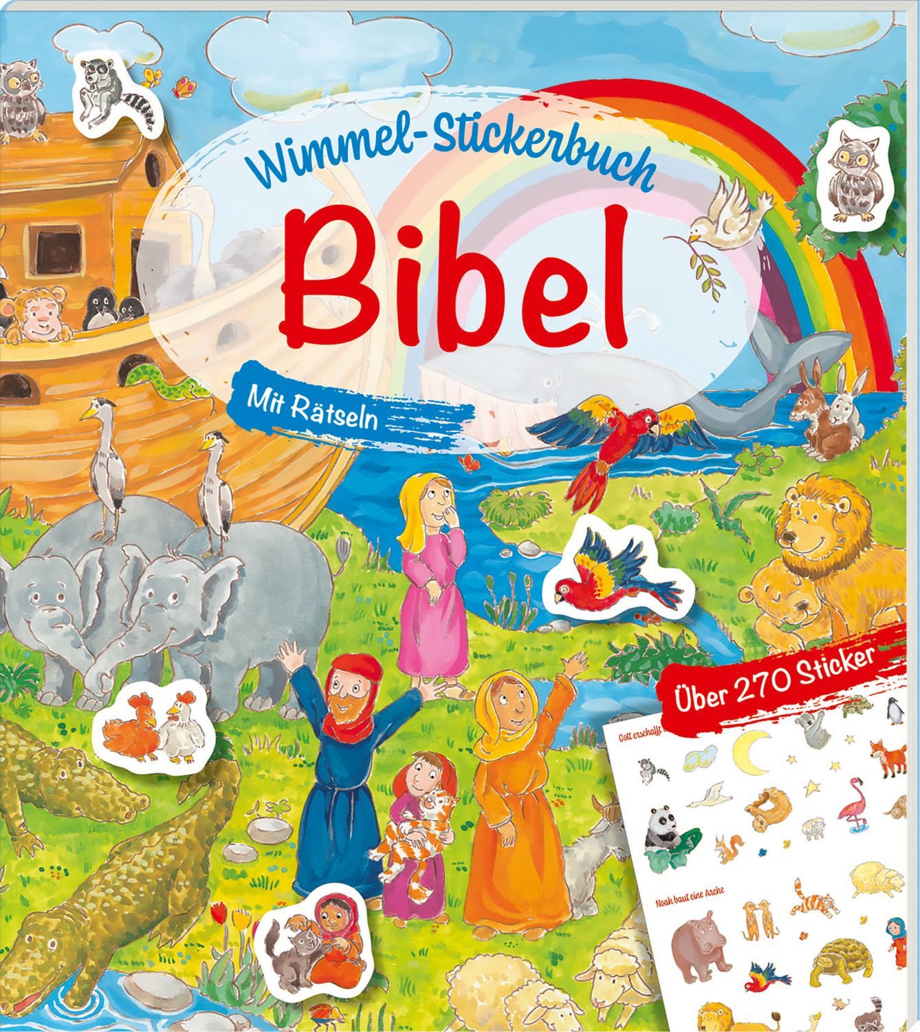 Kinderbuch Wimmel-Stickerbuch Bibel Mit Rätseln Melissa Schirmer