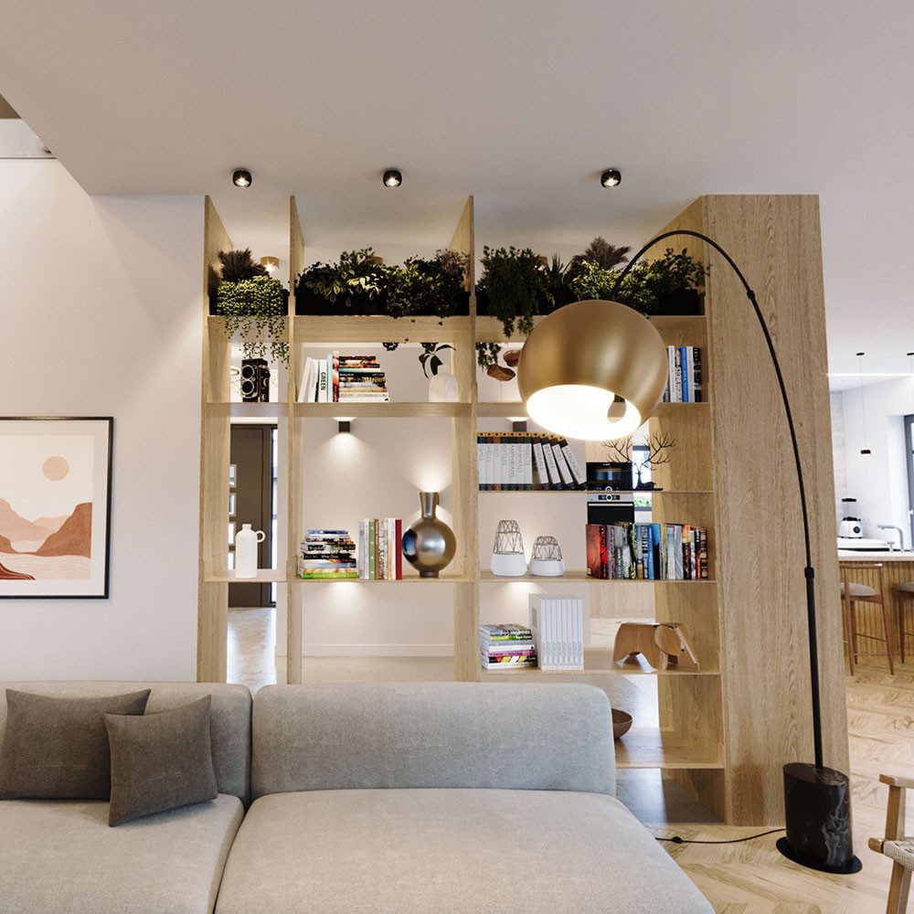 s.luce Stehlampe Ball Bogenlampe mit Marmorfuß modern