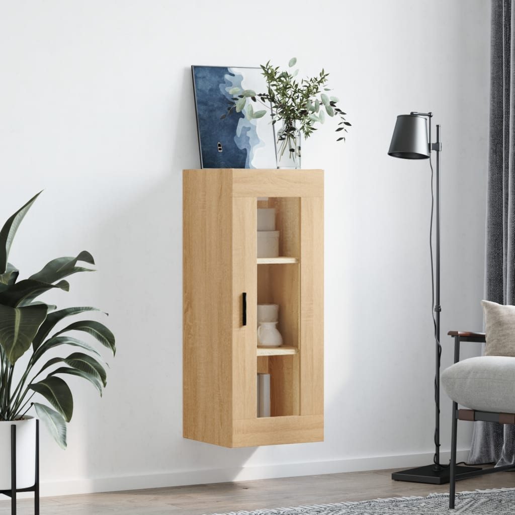 vidaXL Hängeschrank Wandschrank Sonoma-Eiche 34,5x34x90 cm günstig online kaufen