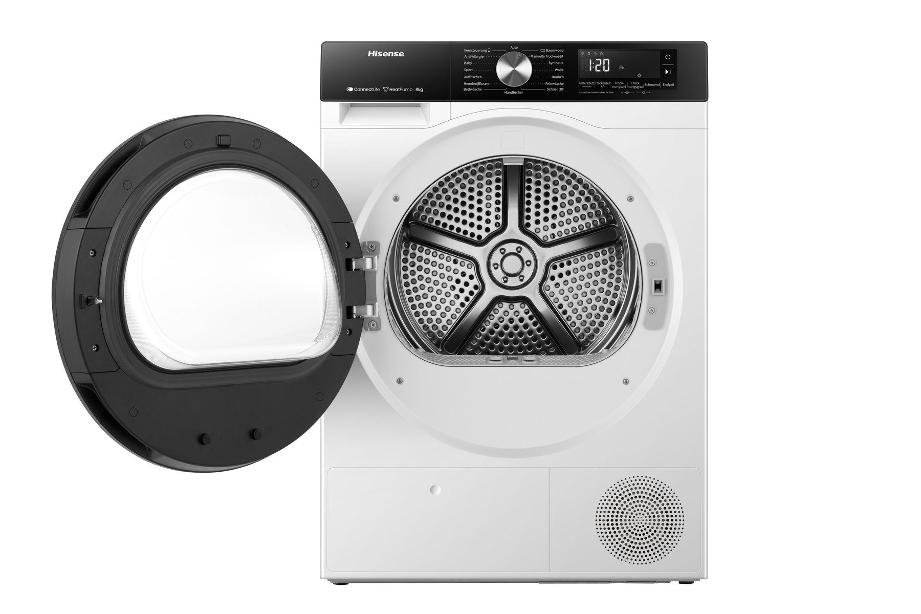 Hisense Wärmepumpentrockner 3S Serie DH3S802BW3, 8kg Fassungsvermögen