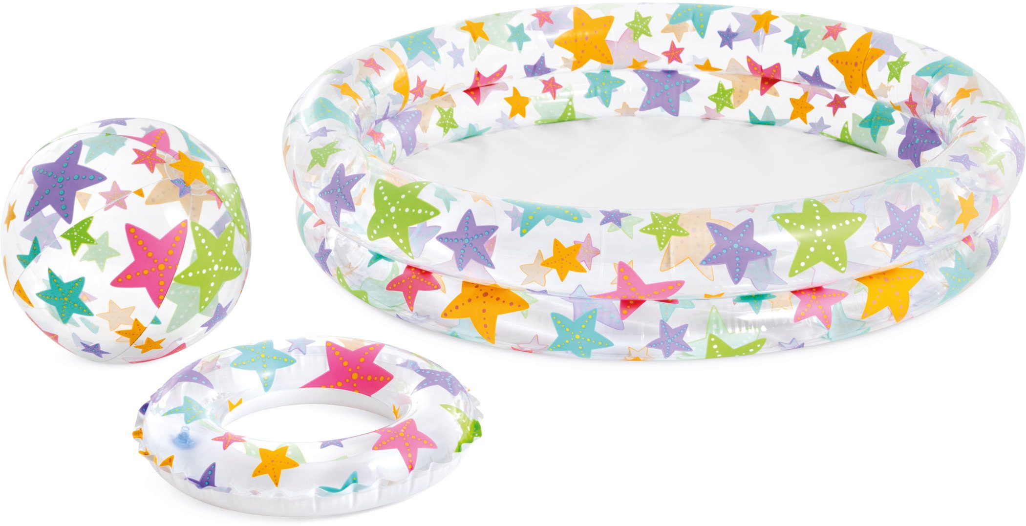 Intex Rundpool Just So Fruity Pool + Ball + Ring Ø 122cm x 25cm 150 Liter 59460NP