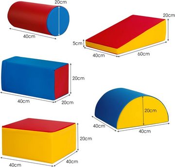 KOMFOTTEU Spielbausteine Schaumstoffbausteine, zum Klettern & Rutschen