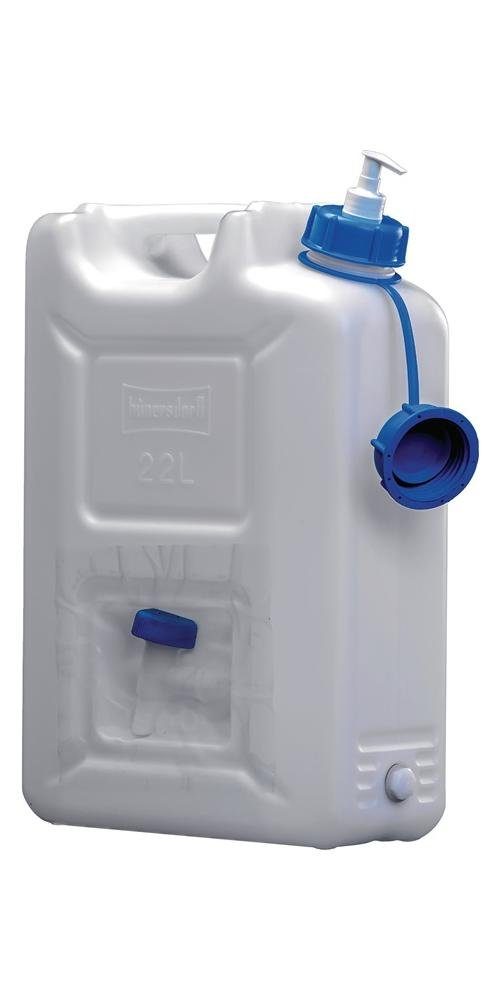 hünersdorff Aufbewahrungsbox »Wasserkanister 22 l HDPE mit Ablasshahn +  Pumpspender H495x165xT350mm«