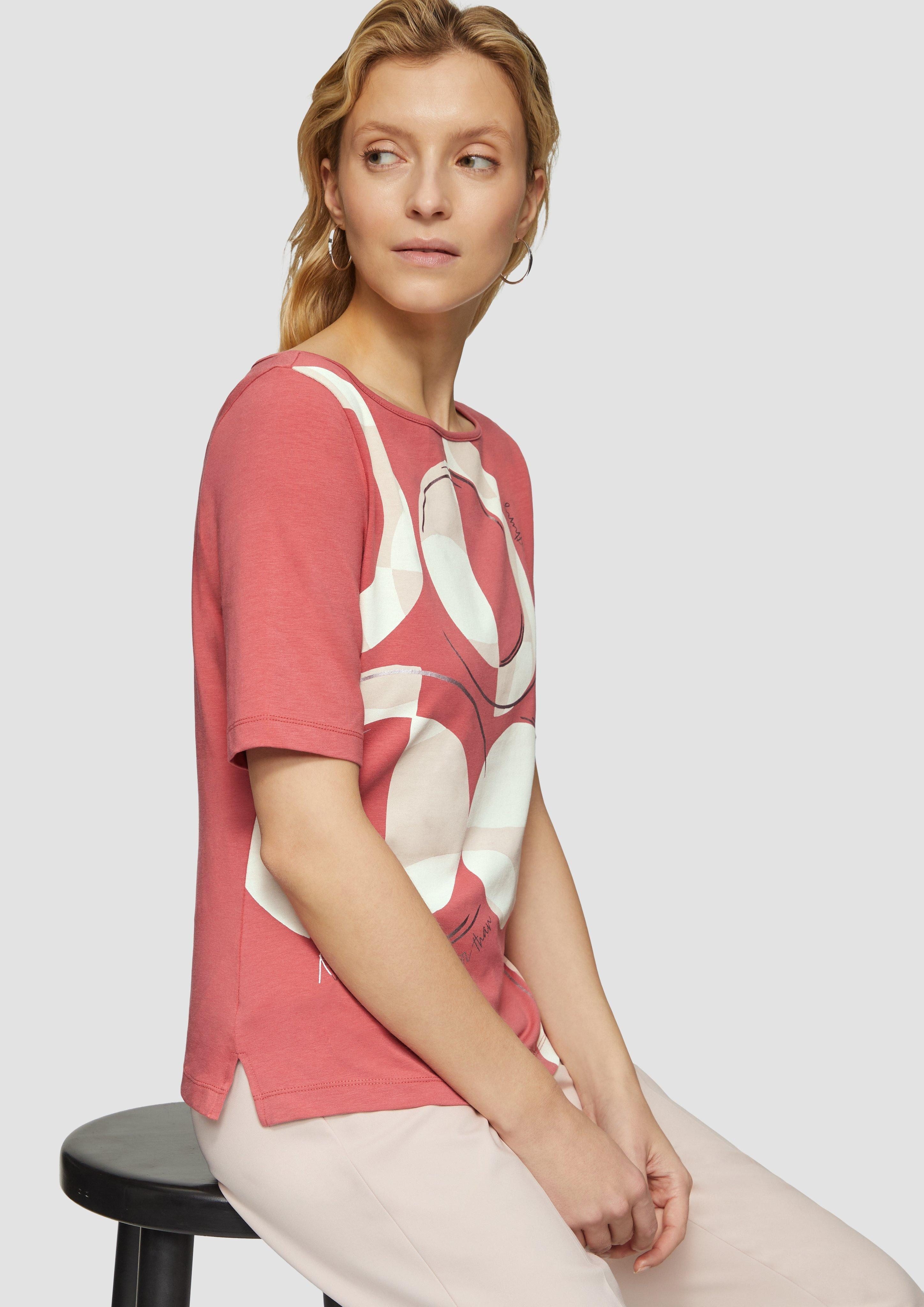 s.Oliver BLACK LABEL Kurzarmshirt T-Shirt mit günstig online kaufen