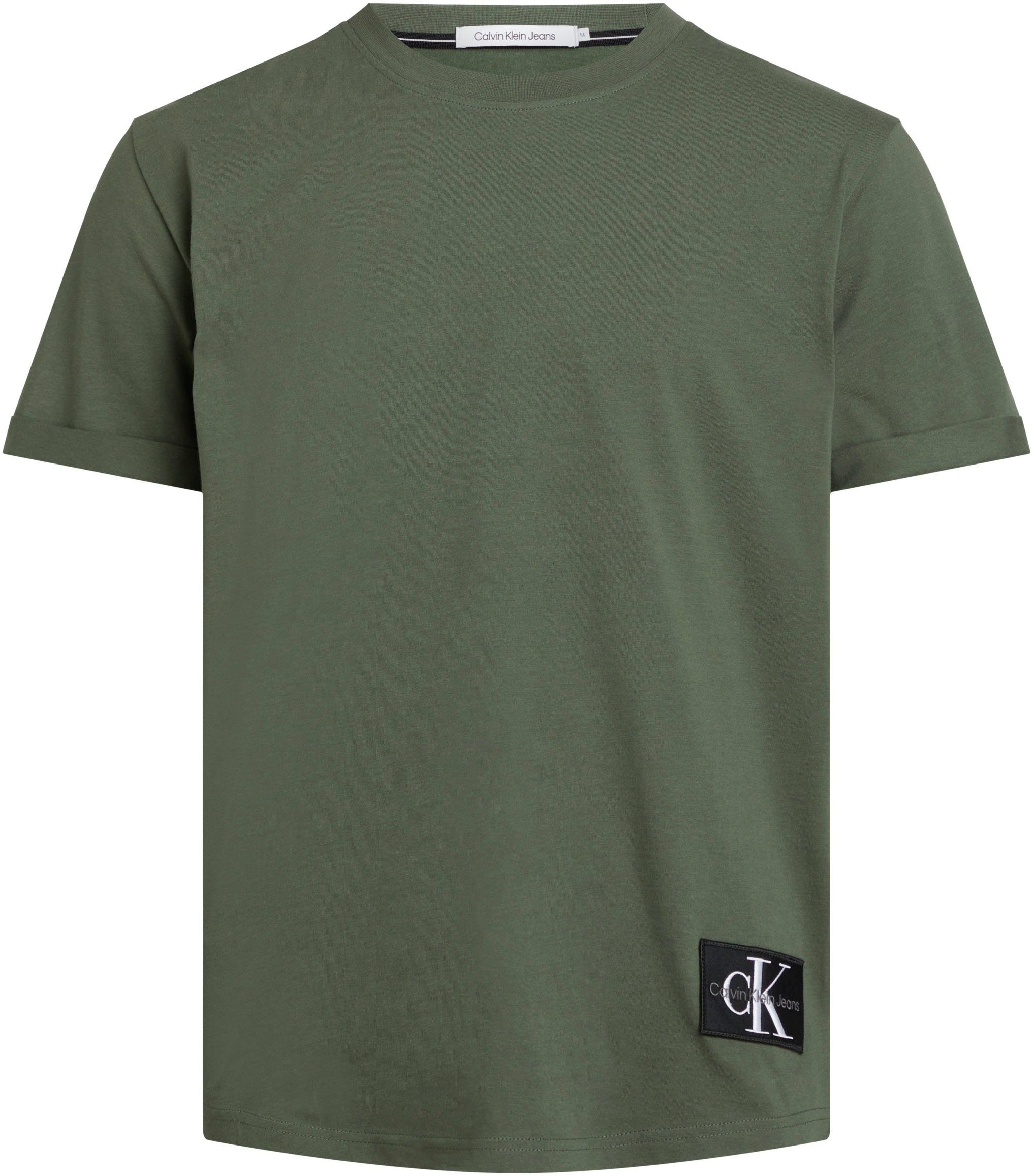Klein Jeans TURN BADGE Logopatch UP SLEEVE mit Thyme Calvin T-Shirt