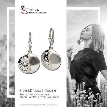 SilberDream Paar Ohrhänger SilberDream Ohrringe Damen 925 Silber (Ohrhänger), Damen Ohrhänger Herzen aus 925 Sterling Silber, Farbe: silber, weiß